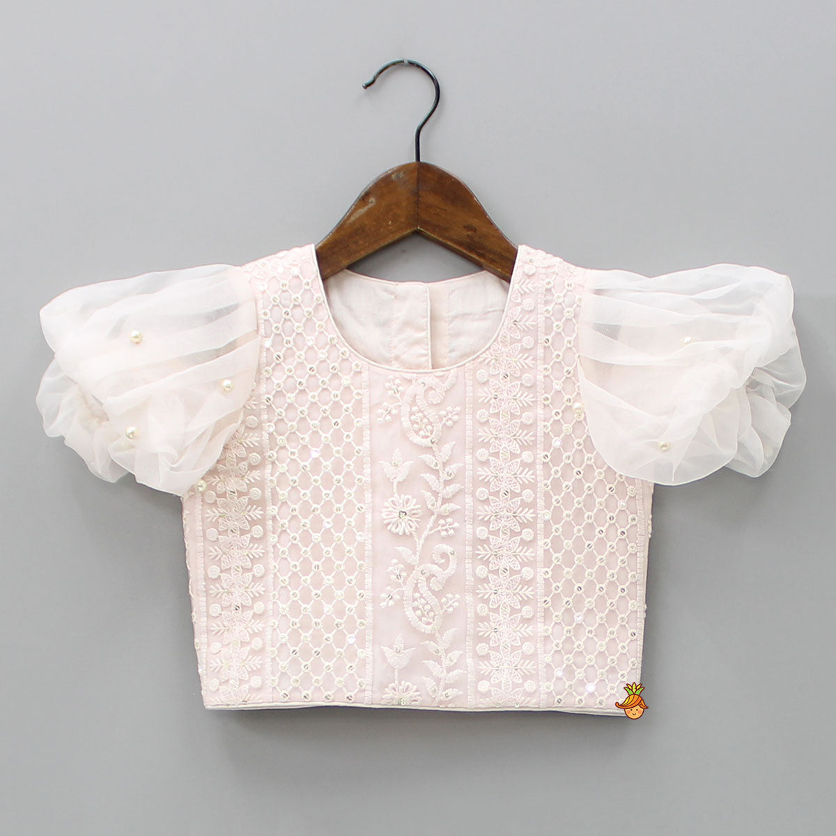 Embroidered Top And Lehenga With Dupatta