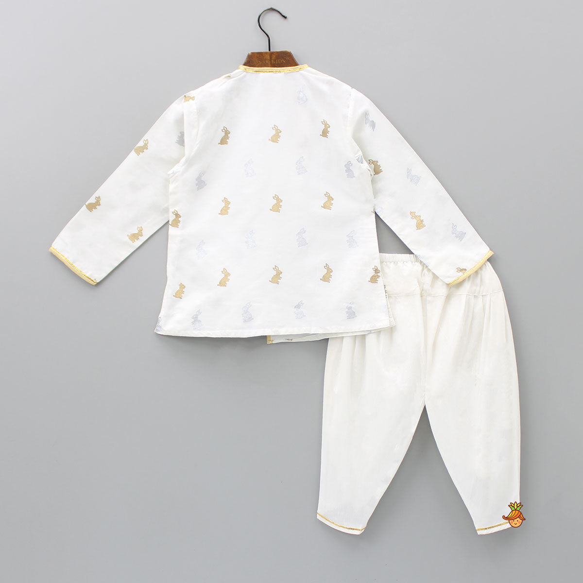Bunny Print Short Kurta And Dhoti