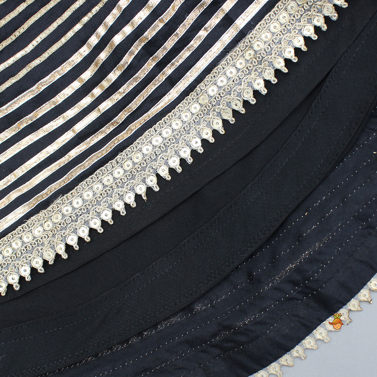 Lace Work Top With Ghagra And Dupatta