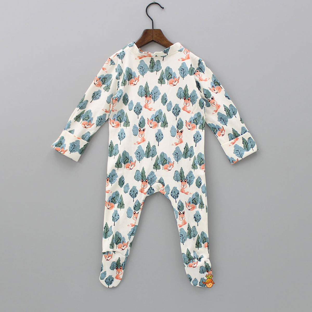 Organic Fox Print Bodysuit