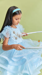 Pre Order: Rose Embellished Sequin Work Dress