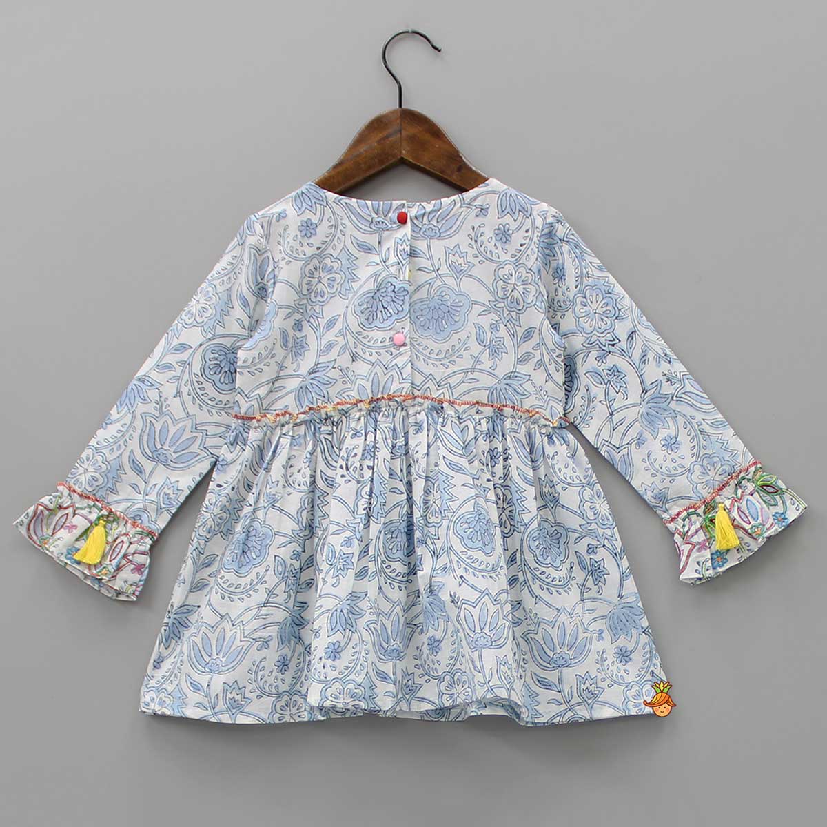 Floral Printed Dress With Headband