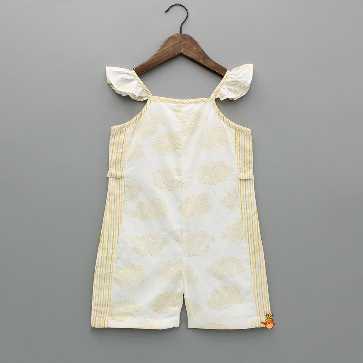 Organic Cloud And Strip Printed Jumpsuit