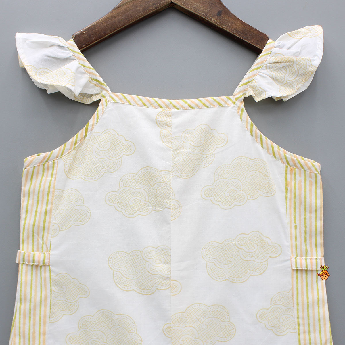 Organic Cloud And Strip Printed Jumpsuit