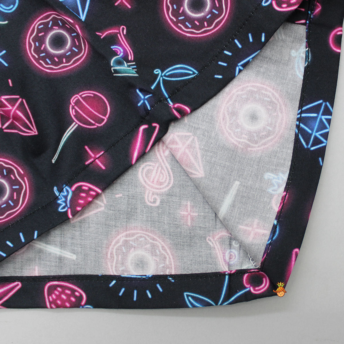 Neon Party Night Theme Print Sleepwear