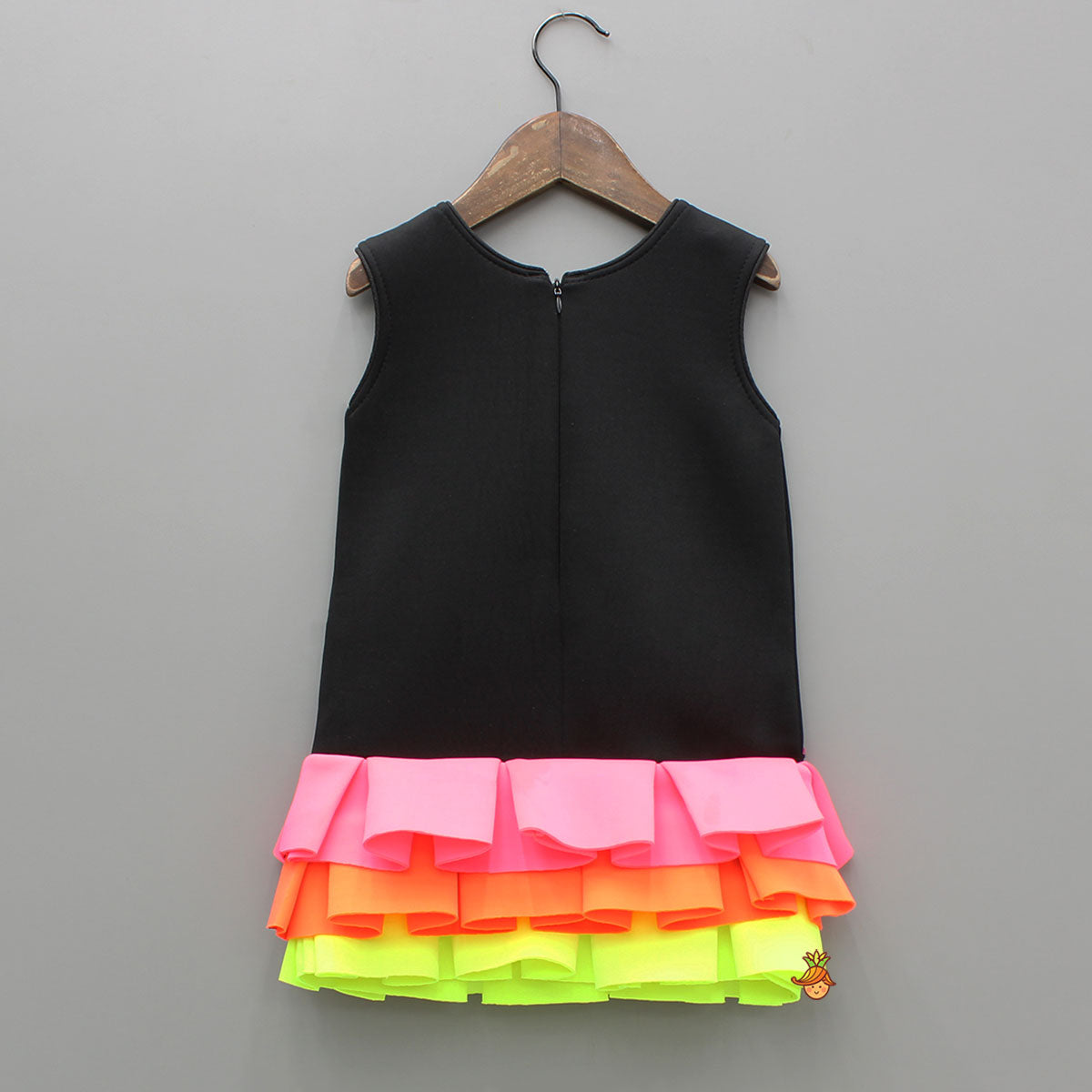 Neon Frilly Dress With Matching Hair Band