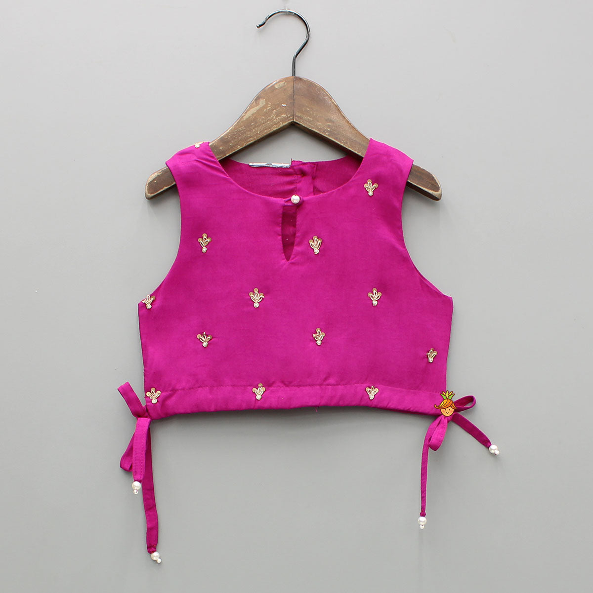 Sequin Work Top And Shibori Printed Lehenga