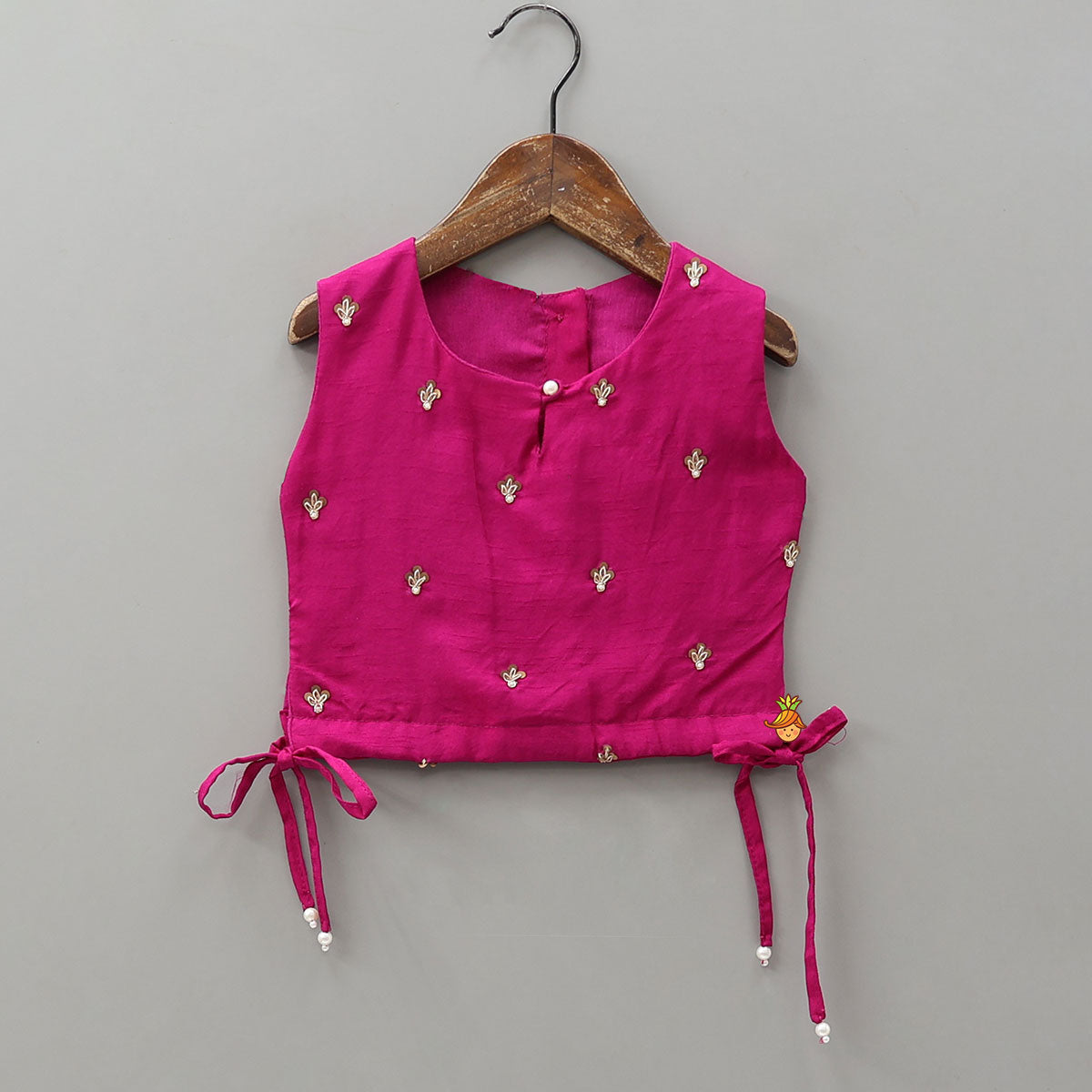 Sequin Work Top And Shibori Printed Lehenga