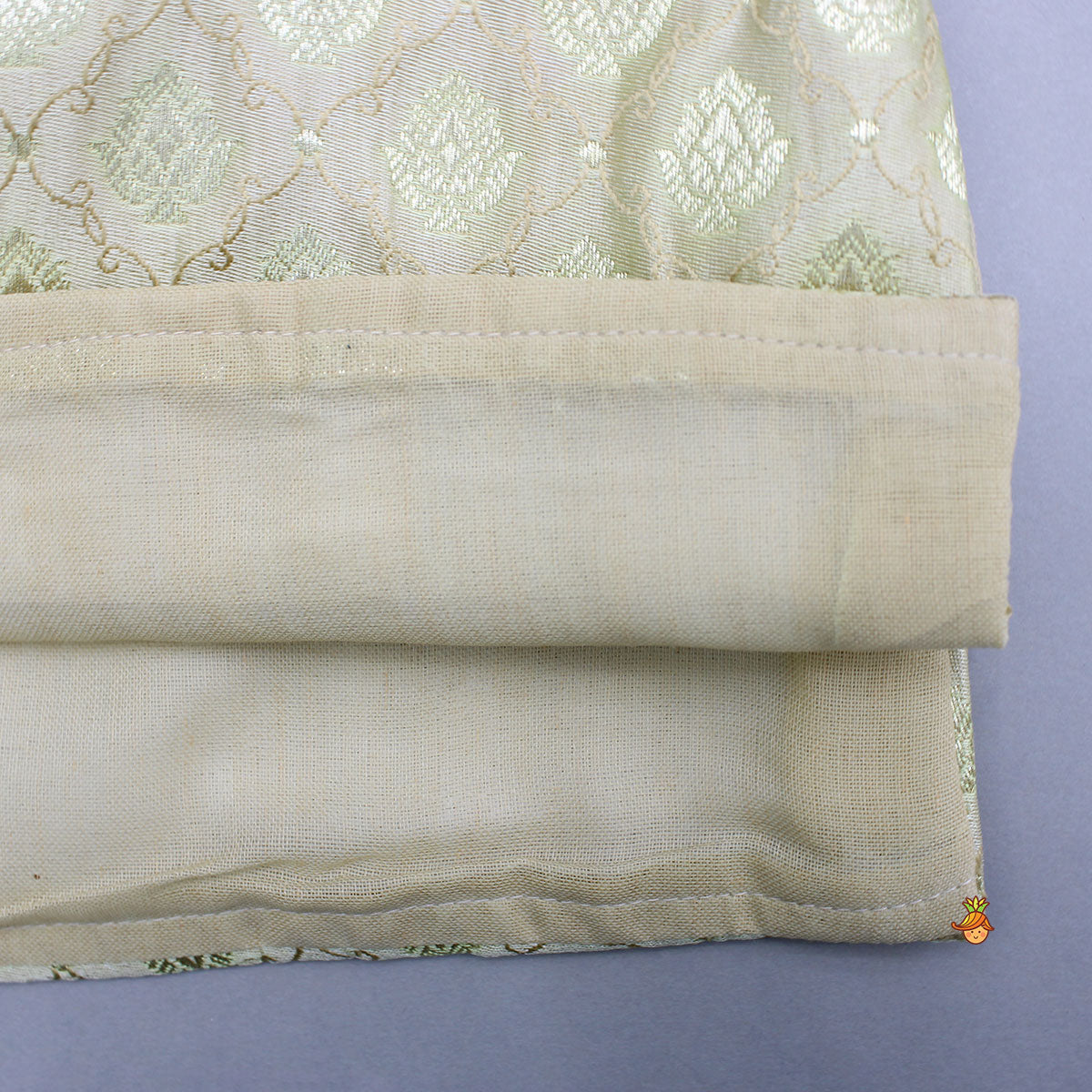 Brocade Embroidered Sherwani Style Kurta And Dhoti With Shawl