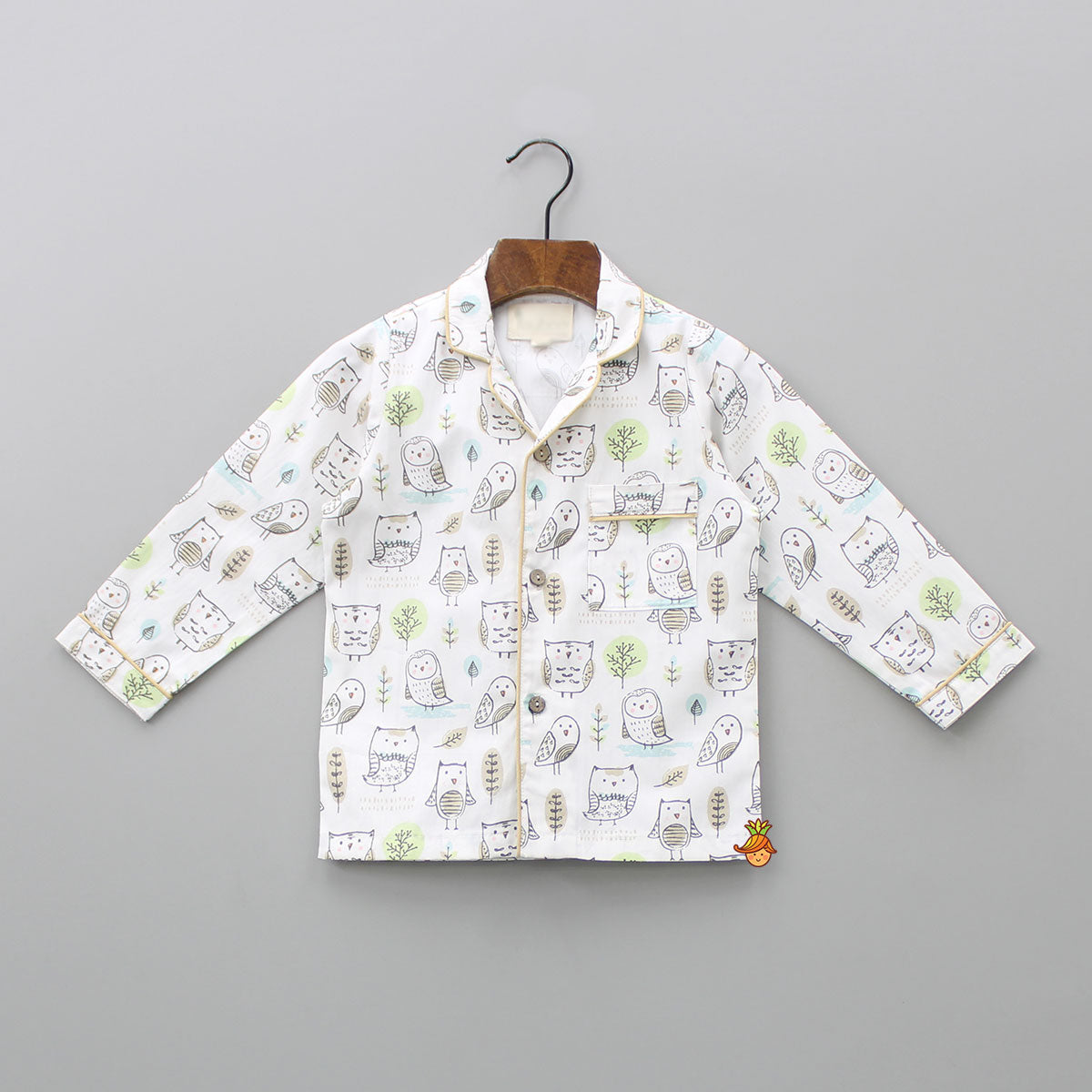 Cute Owl Printed Sleepwear