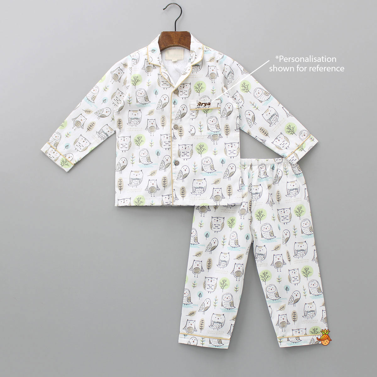 Cute Owl Printed Sleepwear