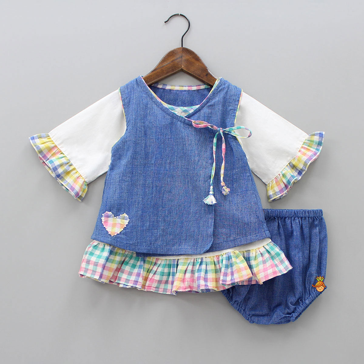 Dress With Angarkha Jacket And Bloomer