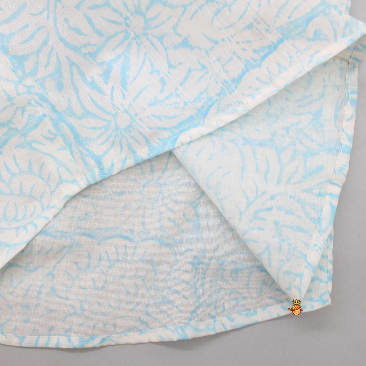 Tropical Hand Block Leaves Printed Shirt