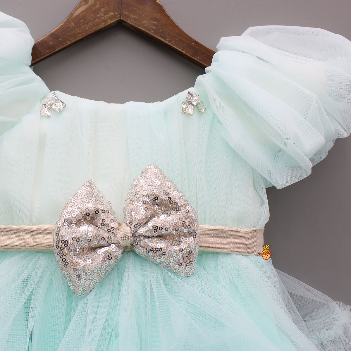 Pretty Aqua Blue Party Wear Dress