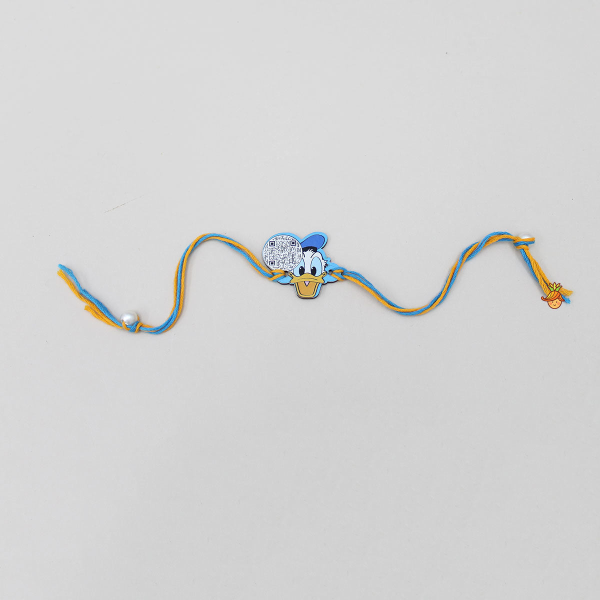 Duck Cartoon Character QR Code Rakhi