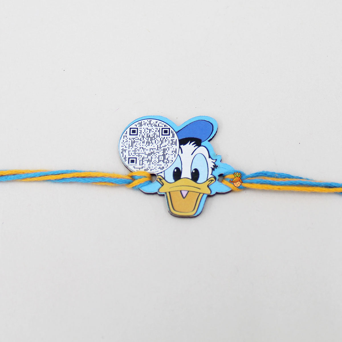 Duck Cartoon Character QR Code Rakhi