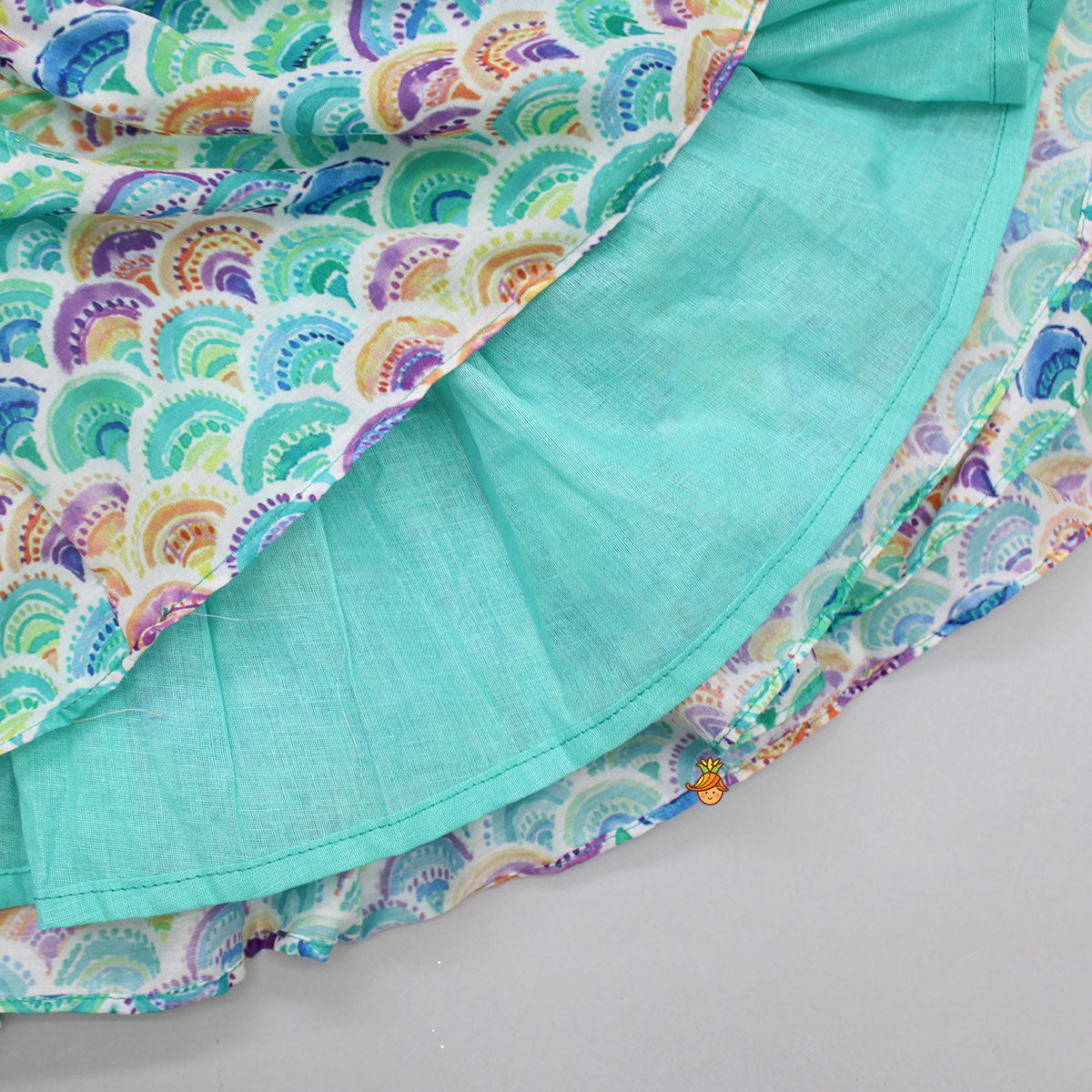 Zari Embroidered Stylish Crop Top And Colourful Lehenga With Sling Bag