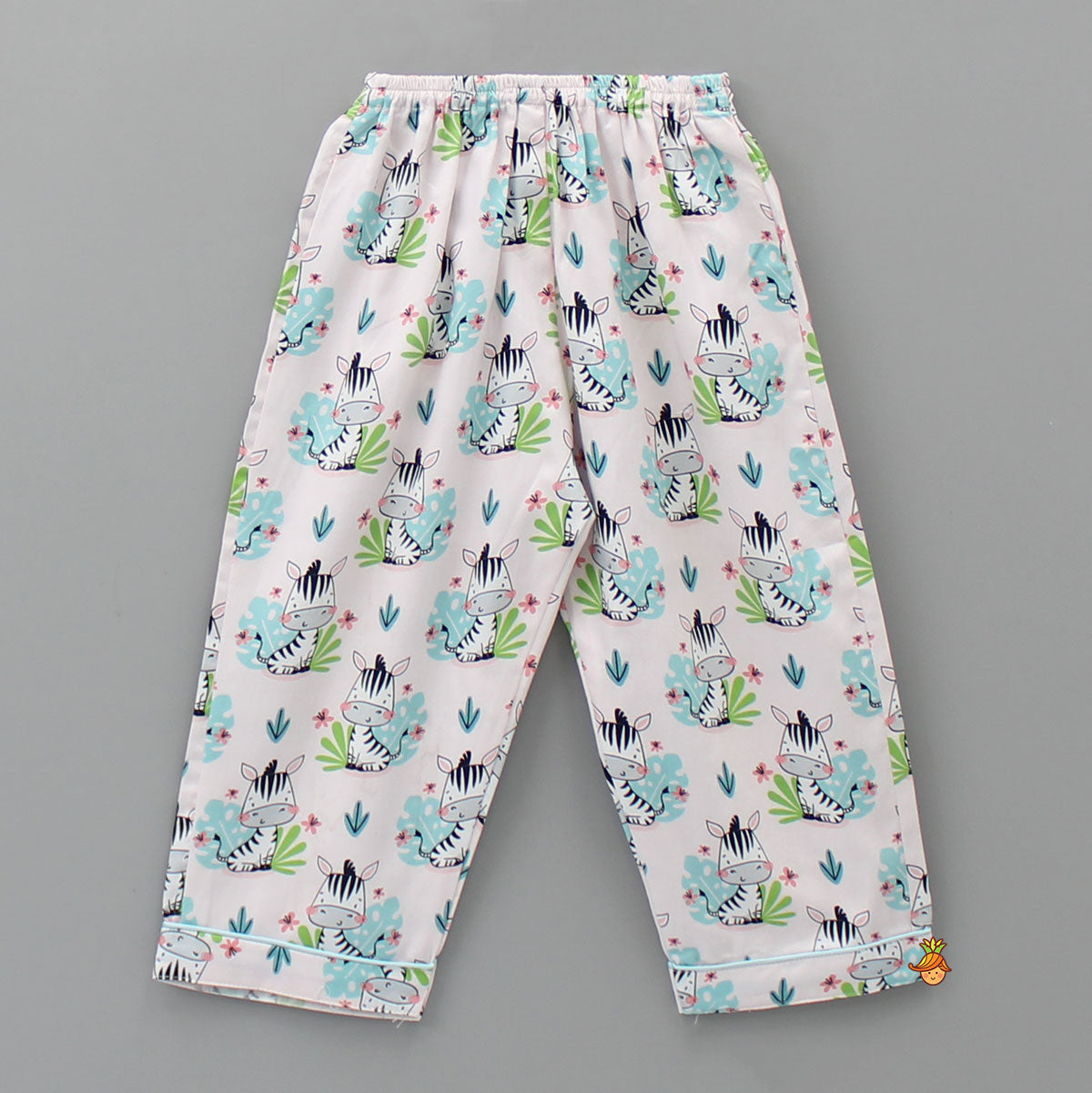 Cute Baby Zebra Printed Sleepwear Set