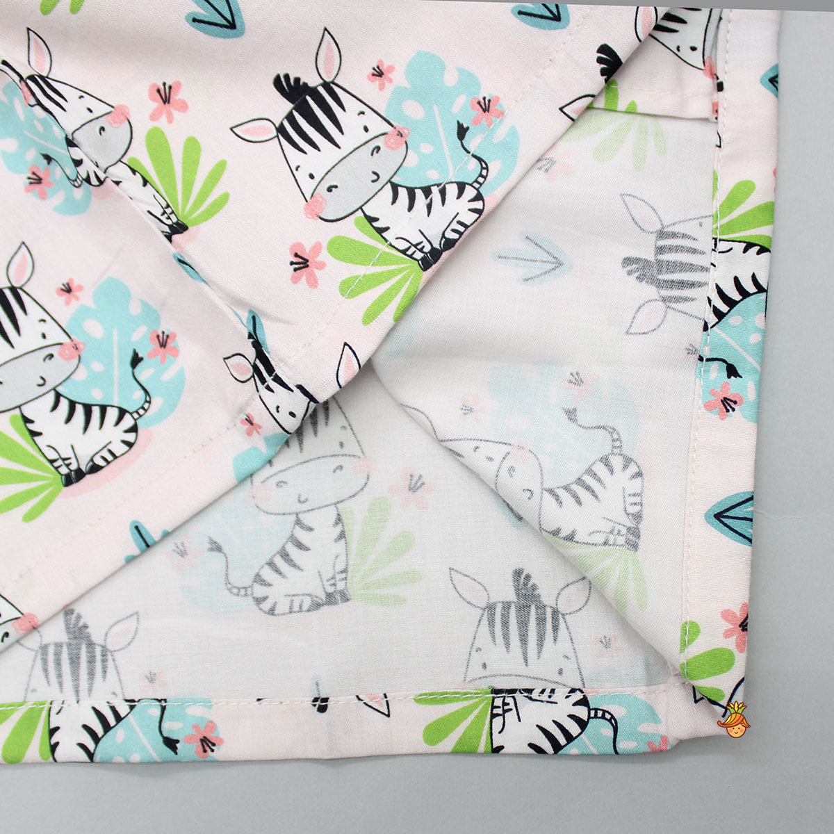 Cute Baby Zebra Printed Sleepwear Set