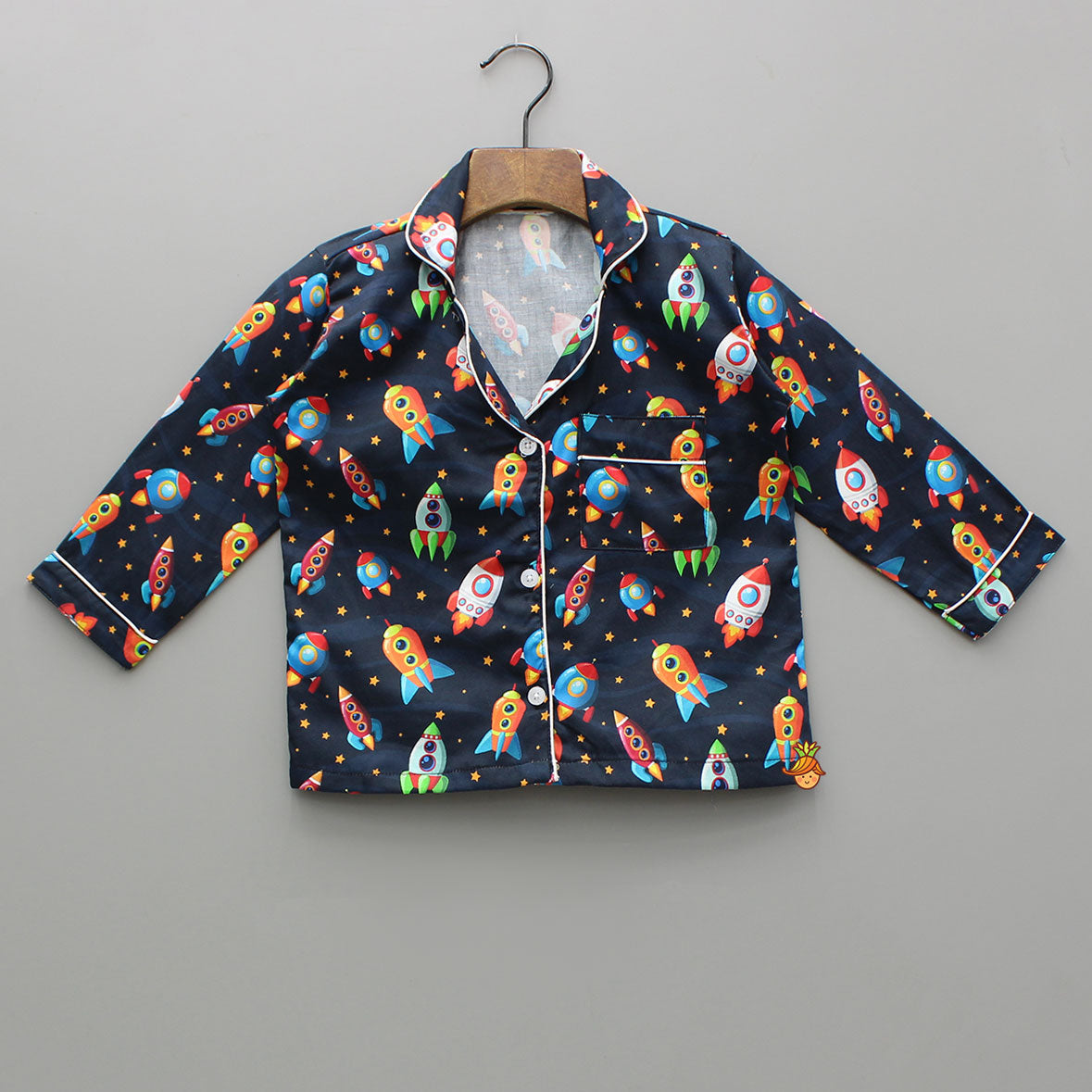 Rocket Ship Printed Sleepwear Set