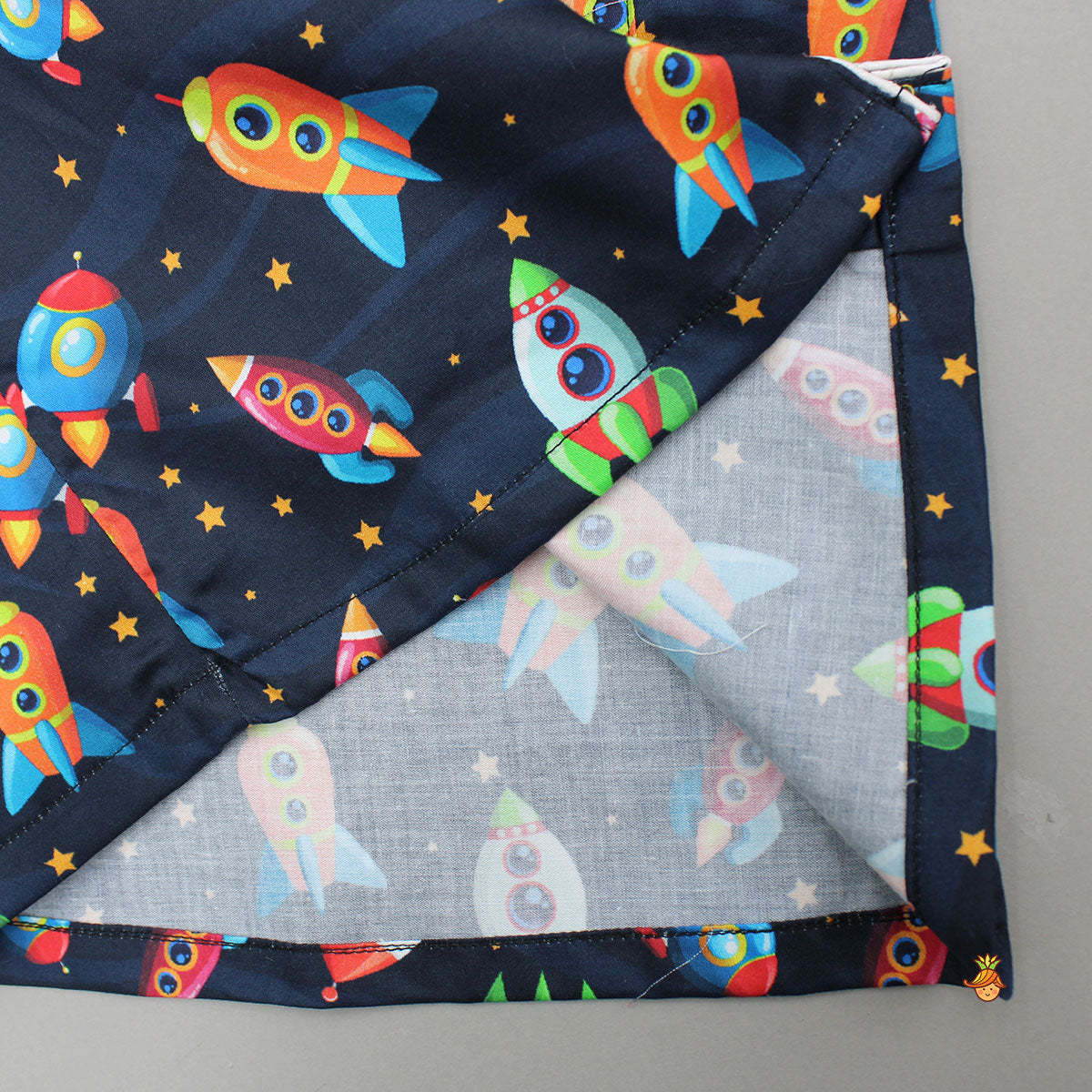 Rocket Ship Printed Sleepwear Set