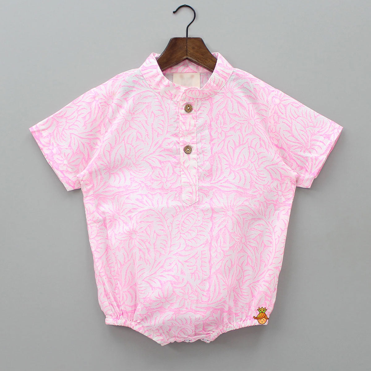 Floral Printed Taffy Pink Bodysuit