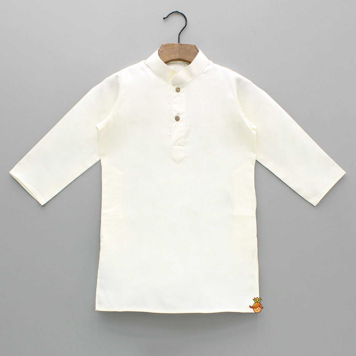 Zari Thread Embroidered And Floral Printed Ethnic Jacket With Off White Kurta And Pyjama