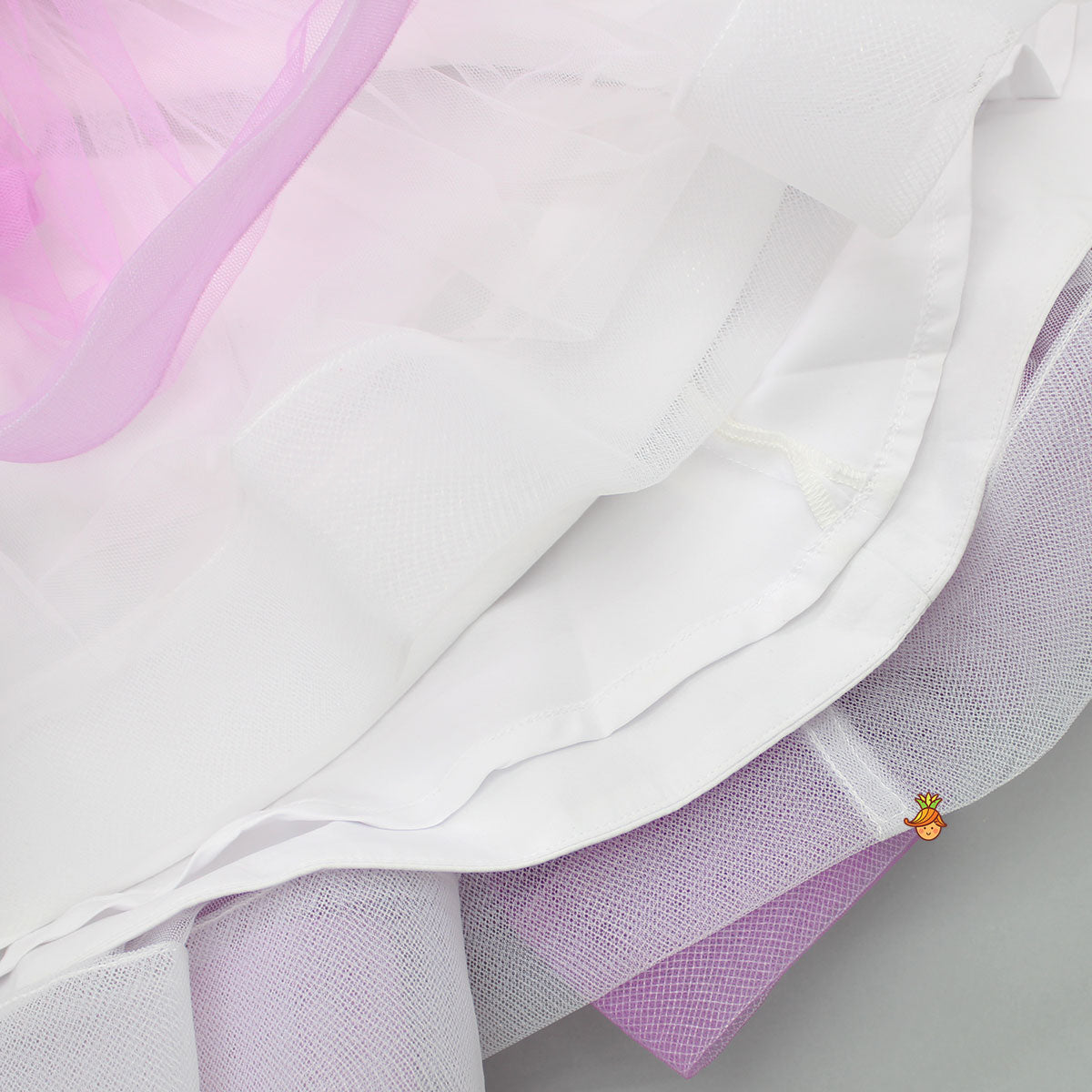 Purple Sequined Ruffle Dress