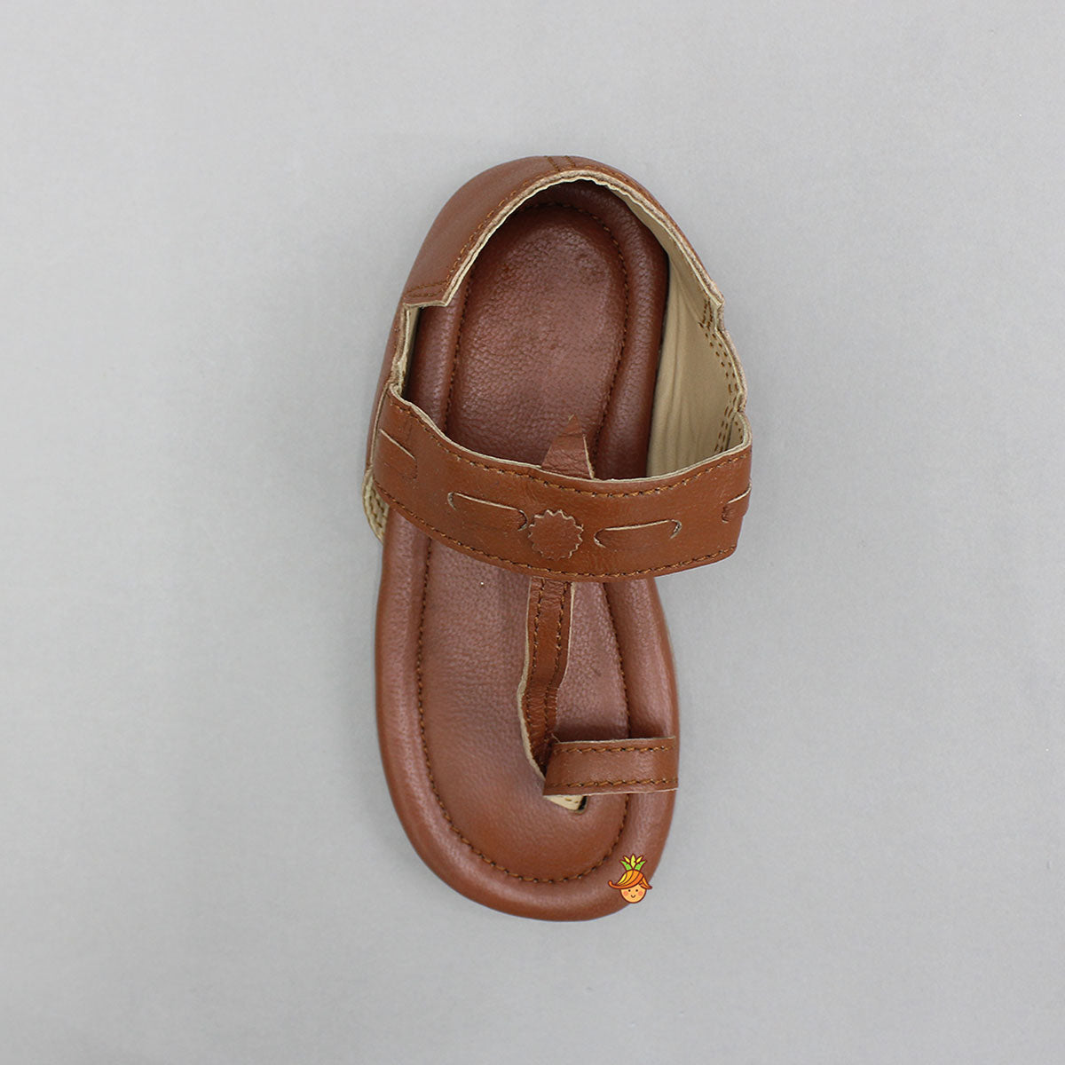 Orange Rust Cut Out Kolhapuri