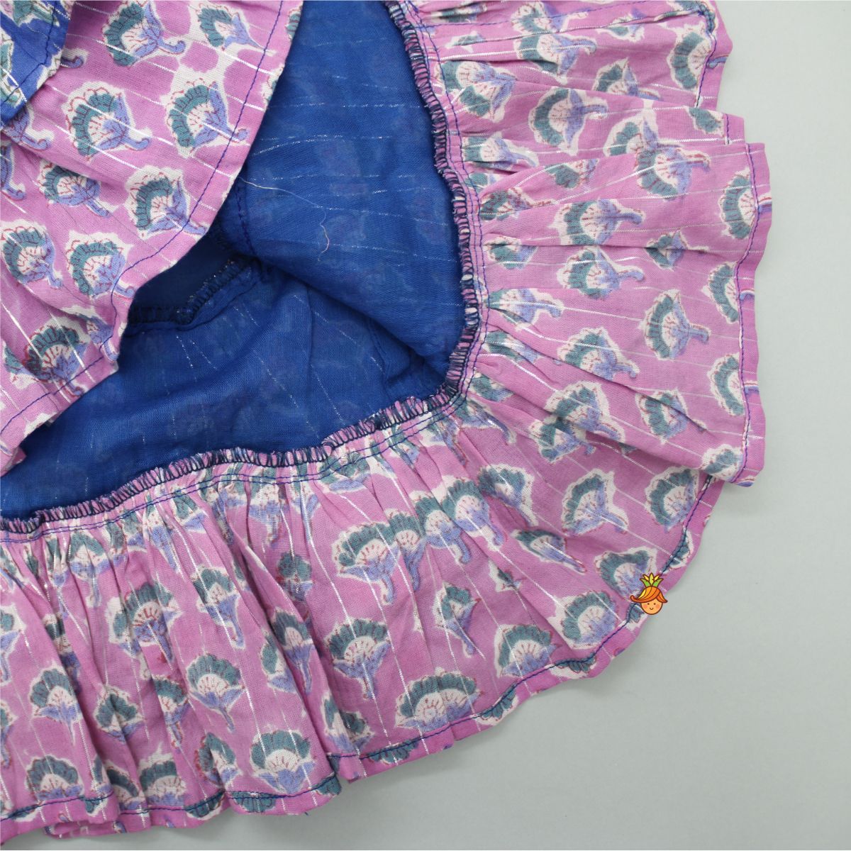 Layered Tie Up Straps Multicolour Dress