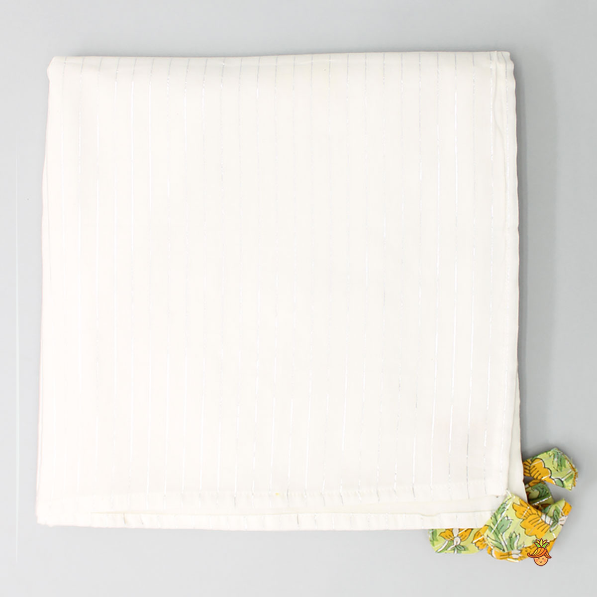 Hand Block Printed Multicolour Infant Baby Set With Swaddle