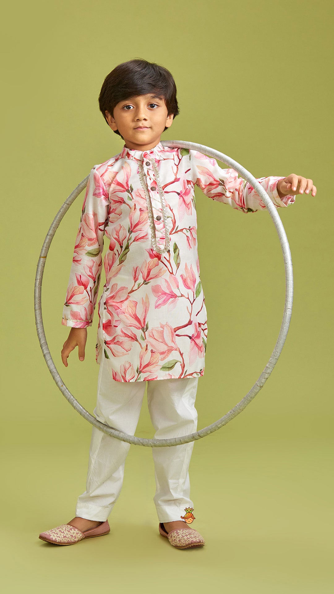 Floral Printed Multicolour Kurta And Pyjama