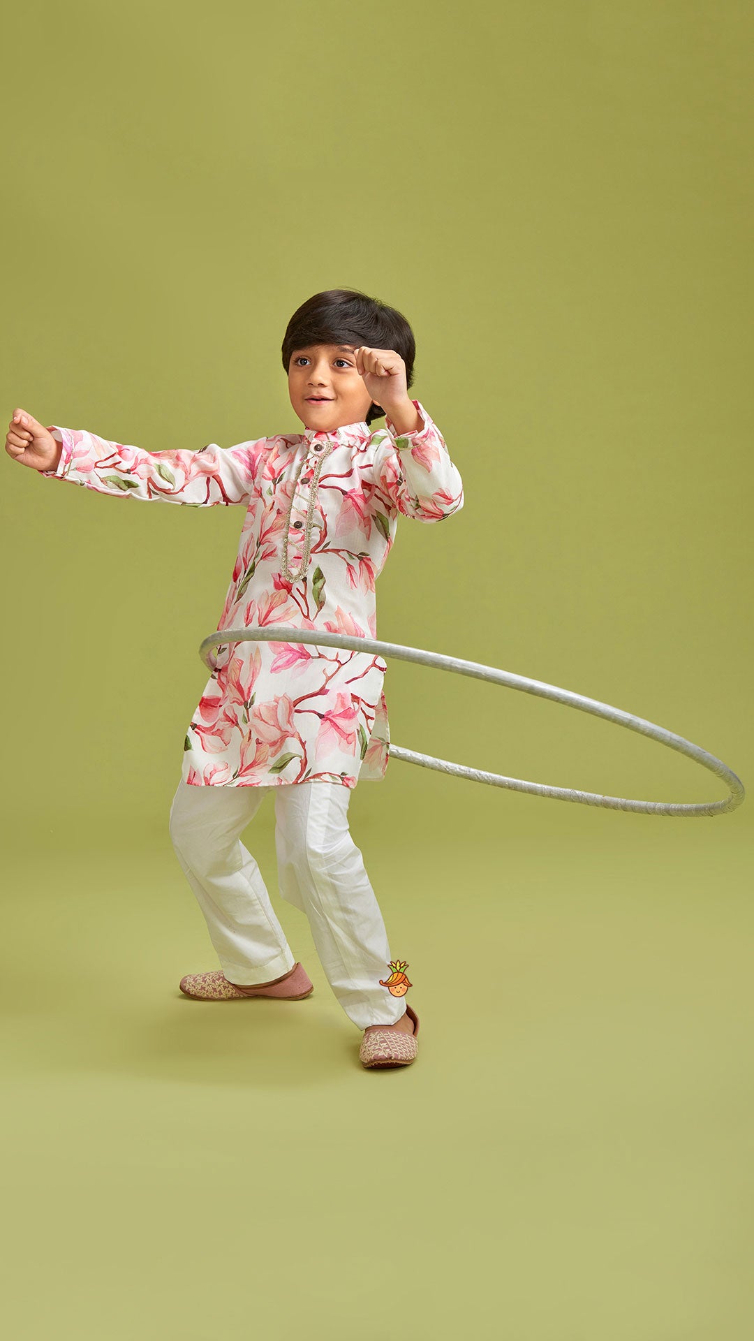 Floral Printed Multicolour Kurta And Pyjama