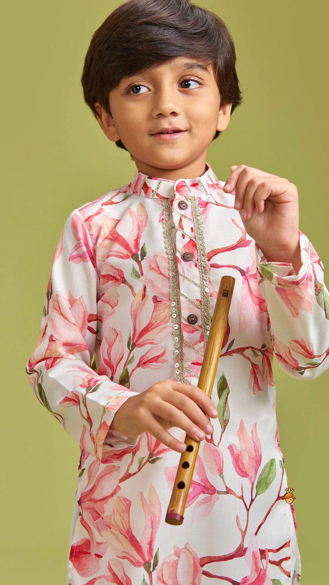 Floral Printed Multicolour Kurta And Pyjama