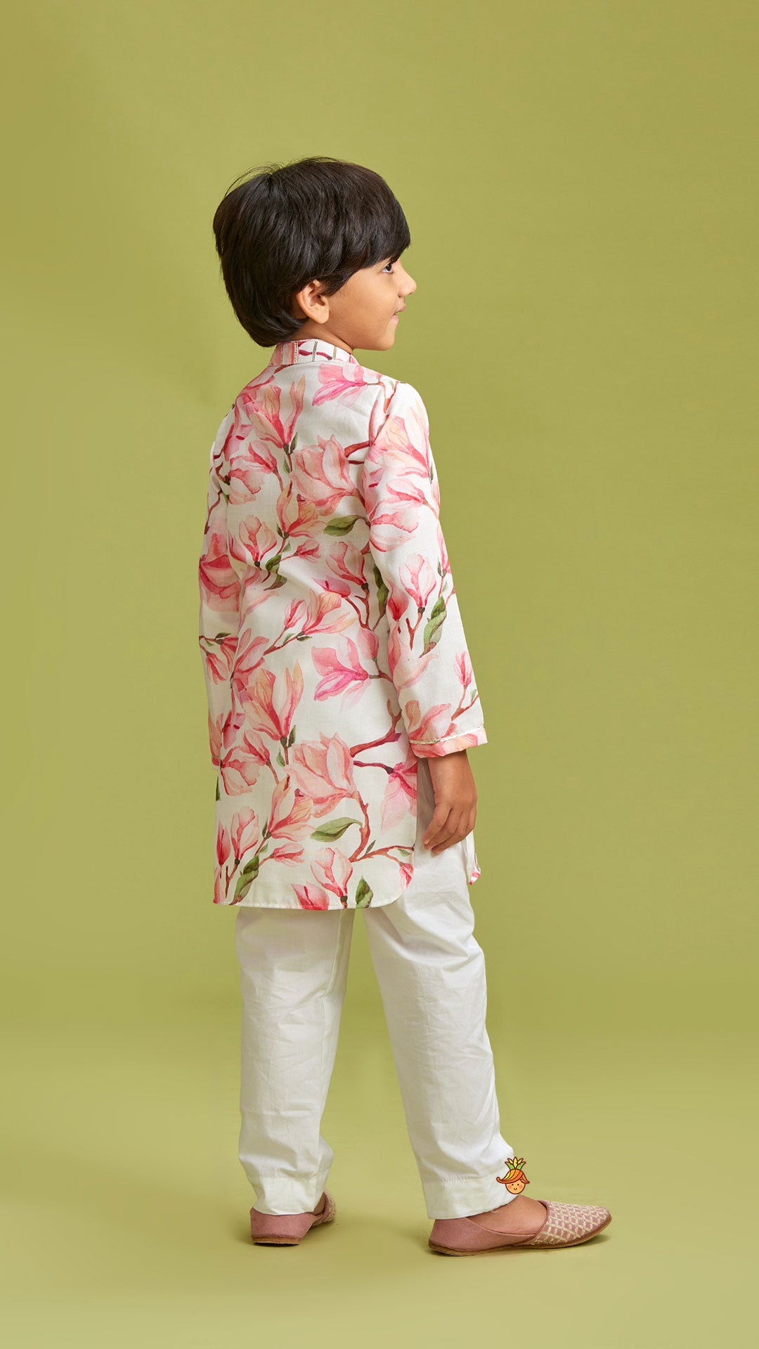 Floral Printed Multicolour Kurta And Pyjama