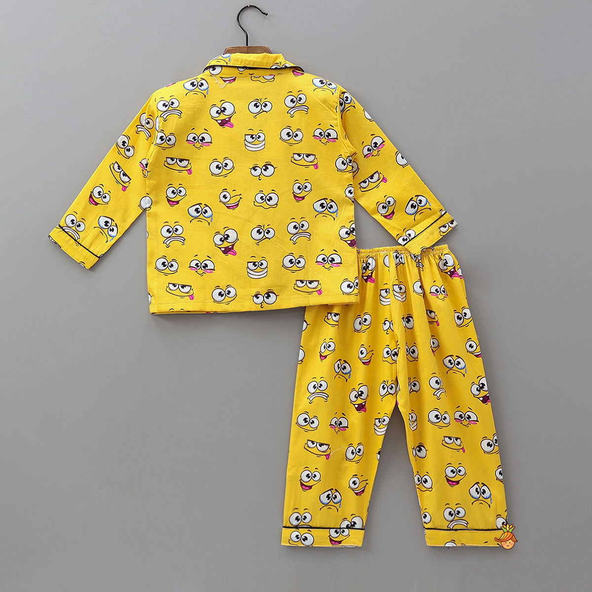 Facial Expressions Printed Pure Cotton Sleepwear