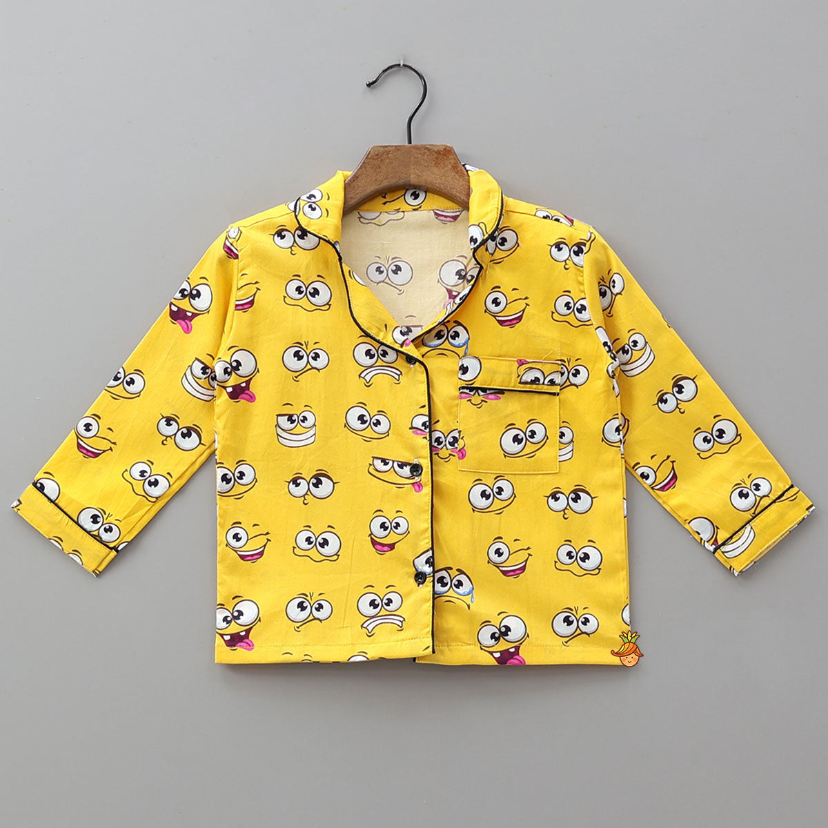 Facial Expressions Printed Pure Cotton Sleepwear