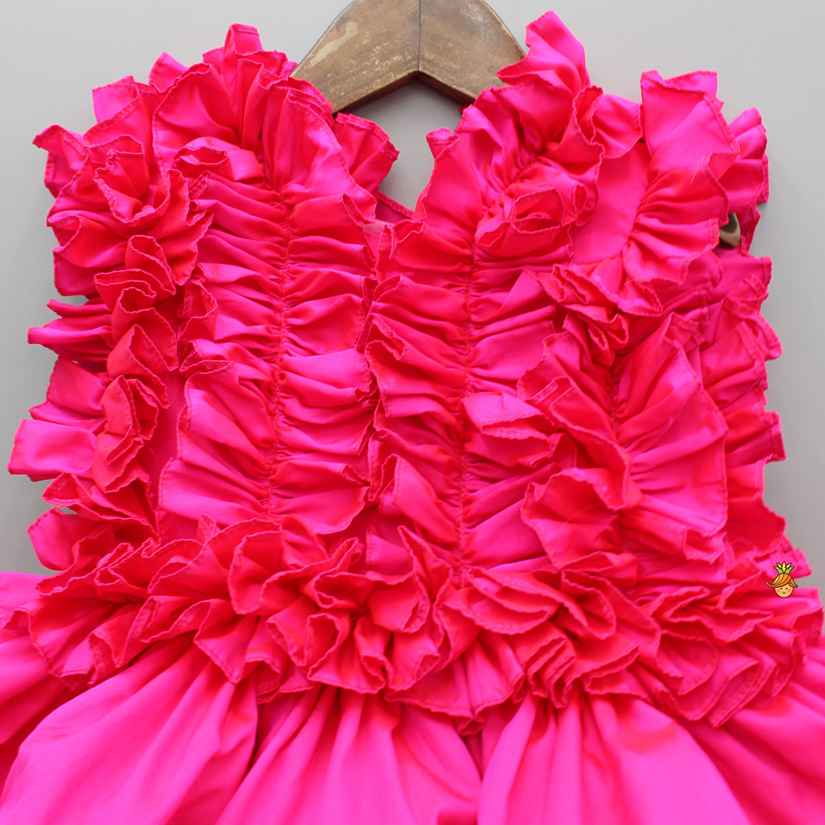 Pink Frills Enhanced Layered Dress