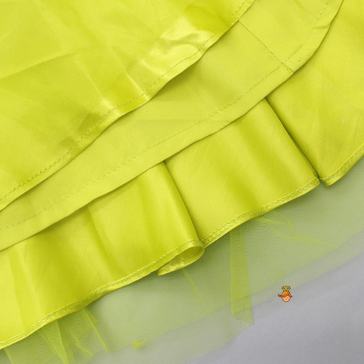 Bow Adorned Green One Shoulder Gown