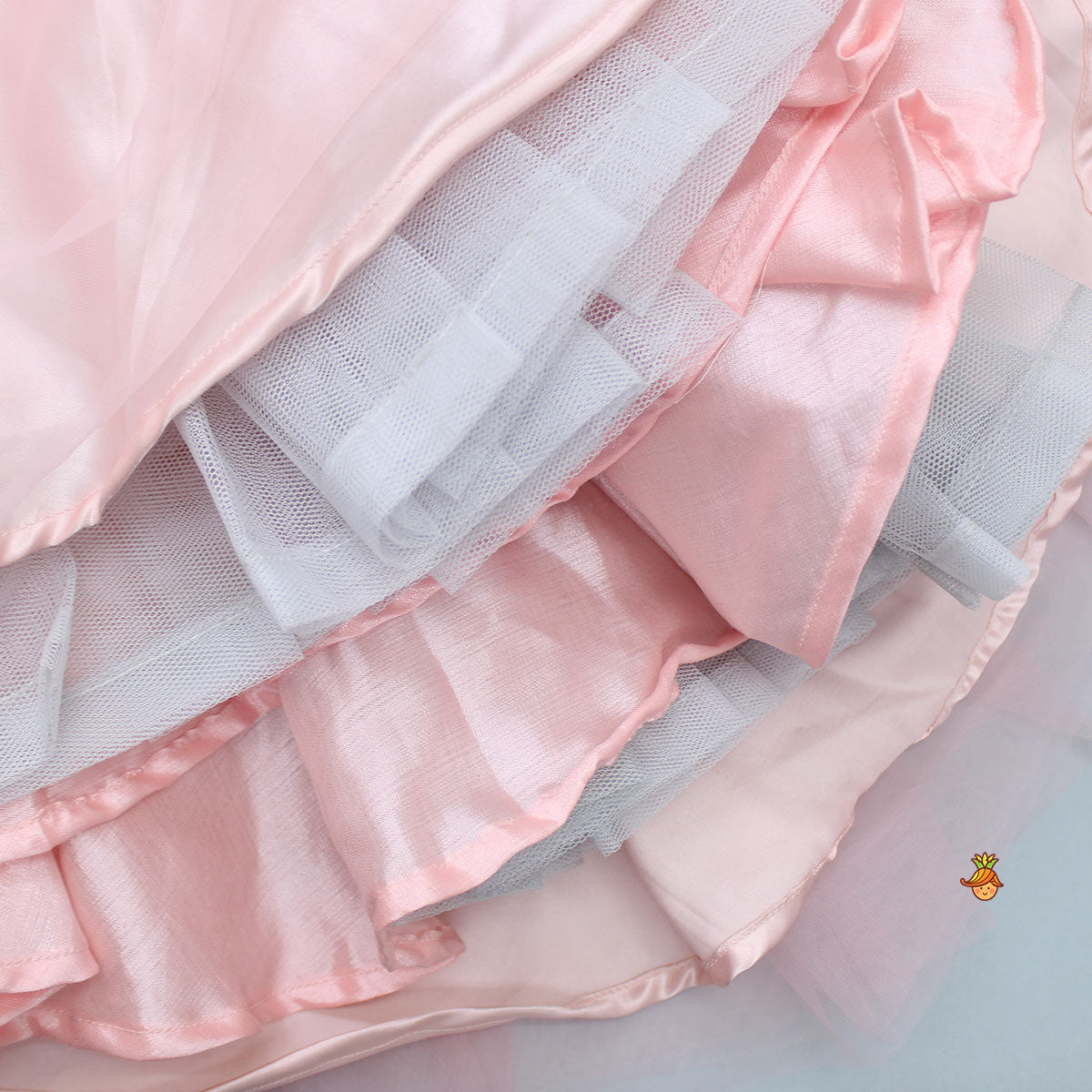 Flower Enhanced Butterfly Wings Dress With Head Band