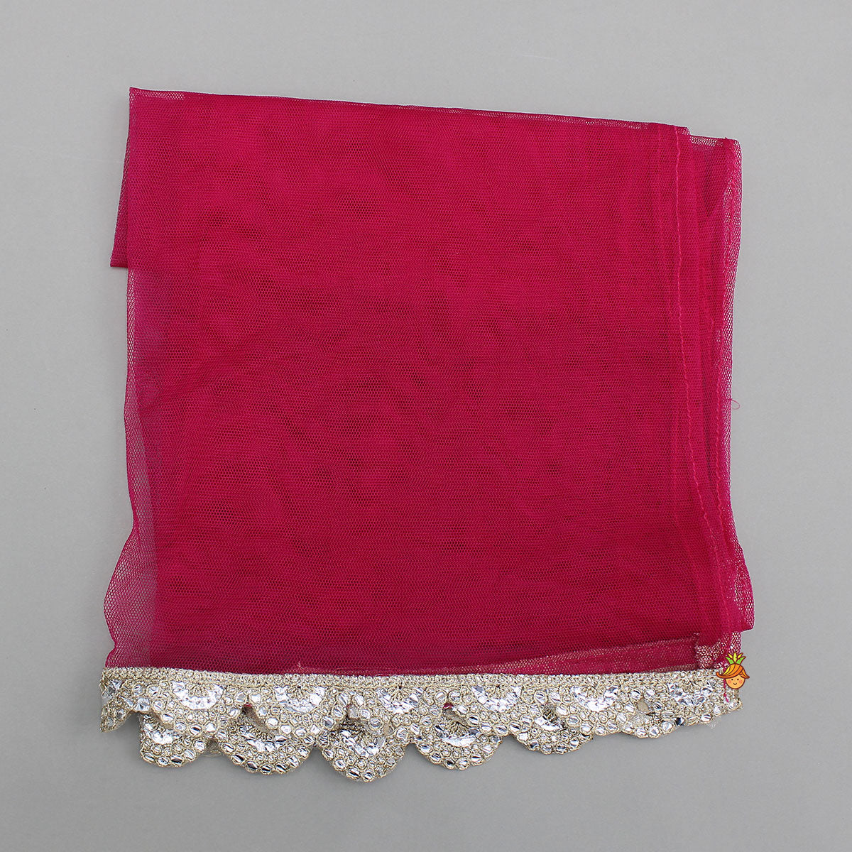 Multicolour Leheriya Printed Kurti With Lace Work Sharara And Dupatta