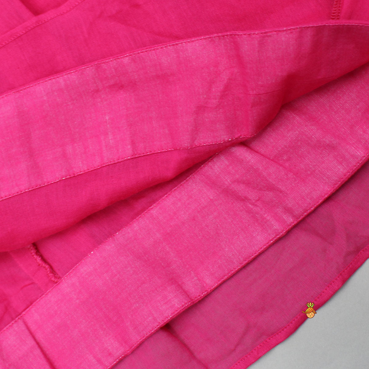 Beads Adorned Pink Kurti And Pant With Dupatta