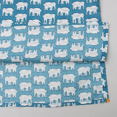Cute Printed Blue Sleepwear
