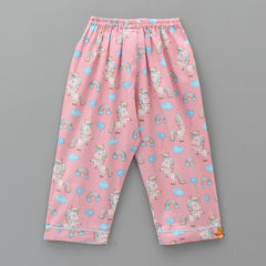 Pre Order: Pretty Unicorn Printed Pink Sleepwear