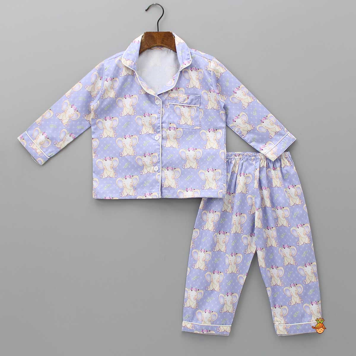 Cute Printed Lilac Sleepwear
