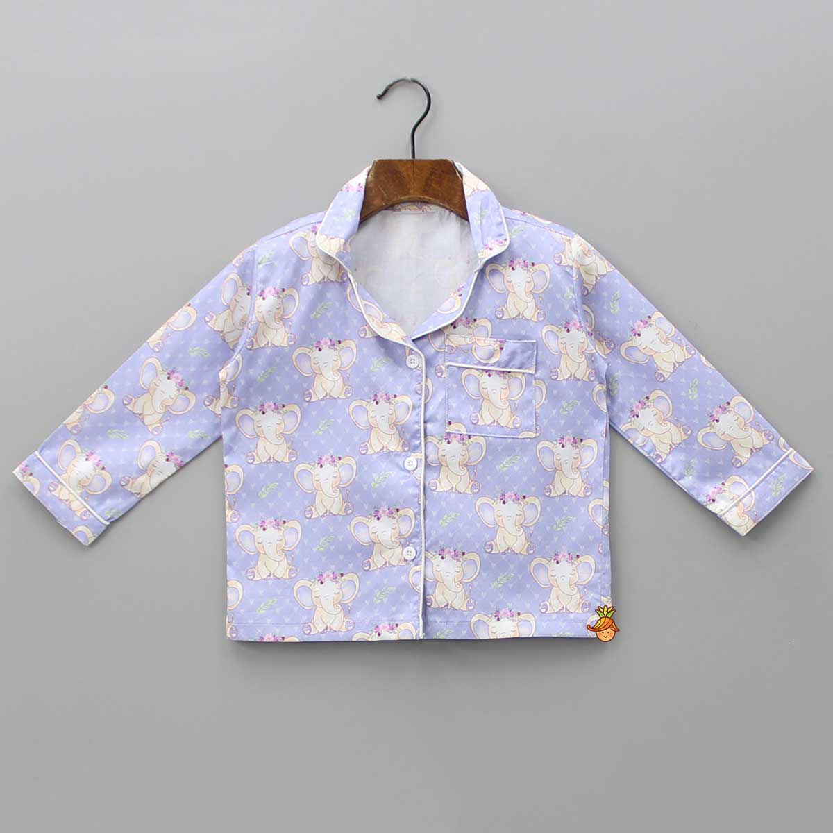 Cute Printed Lilac Sleepwear