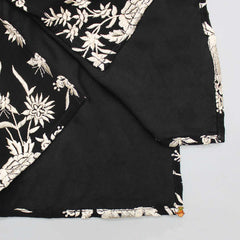 Pre Order: Stunning Embroidered Georgette Black Kurta With Pyjama