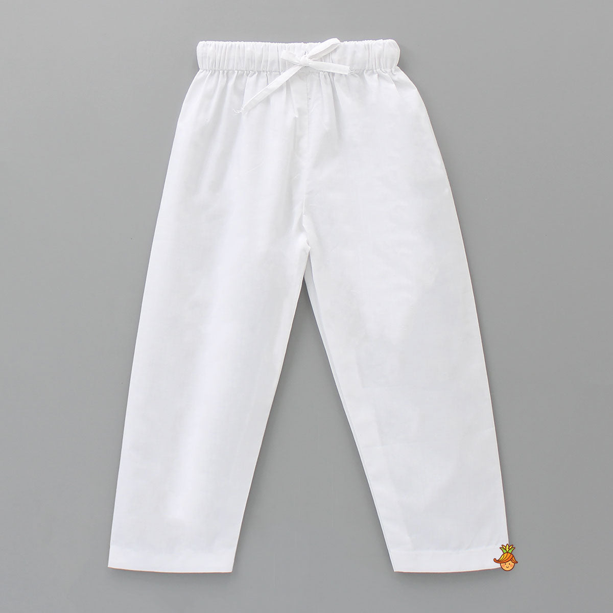 Green Kurta With Checks Embroidery And White Pyjama