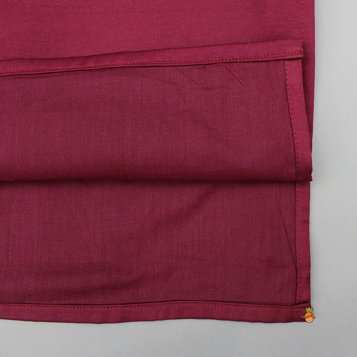 Gota Lace Work Maroon Ethnic Kurta And Pyjama