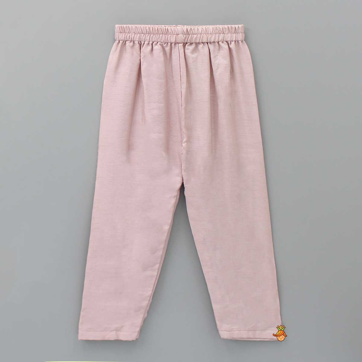 Elegant Front Open Embroidered Asymmetric Pink Sherwani And Pyjama